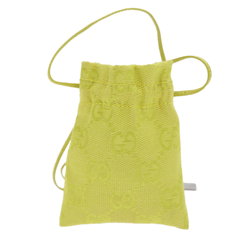 GUCCI GG Canvas Accessory Case Yellow 039 1705 56377