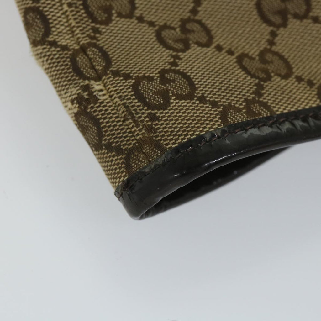 GUCCI GG Canvas Web Sherry Line Tote Bag Beige Red Green 211971 56389