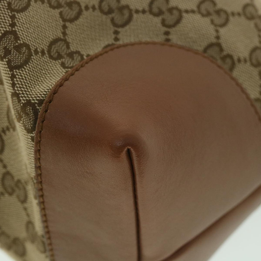 GUCCI GG Canvas Web Sherry Line Tote Bag Beige Red Green 308928 56399