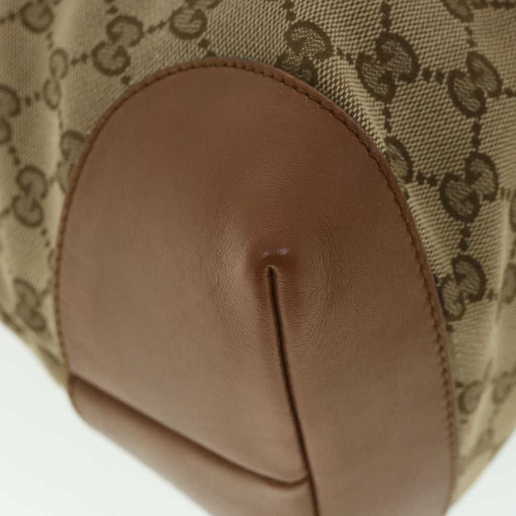 GUCCI GG Canvas Web Sherry Line Tote Bag Beige Red Green 308928 56399