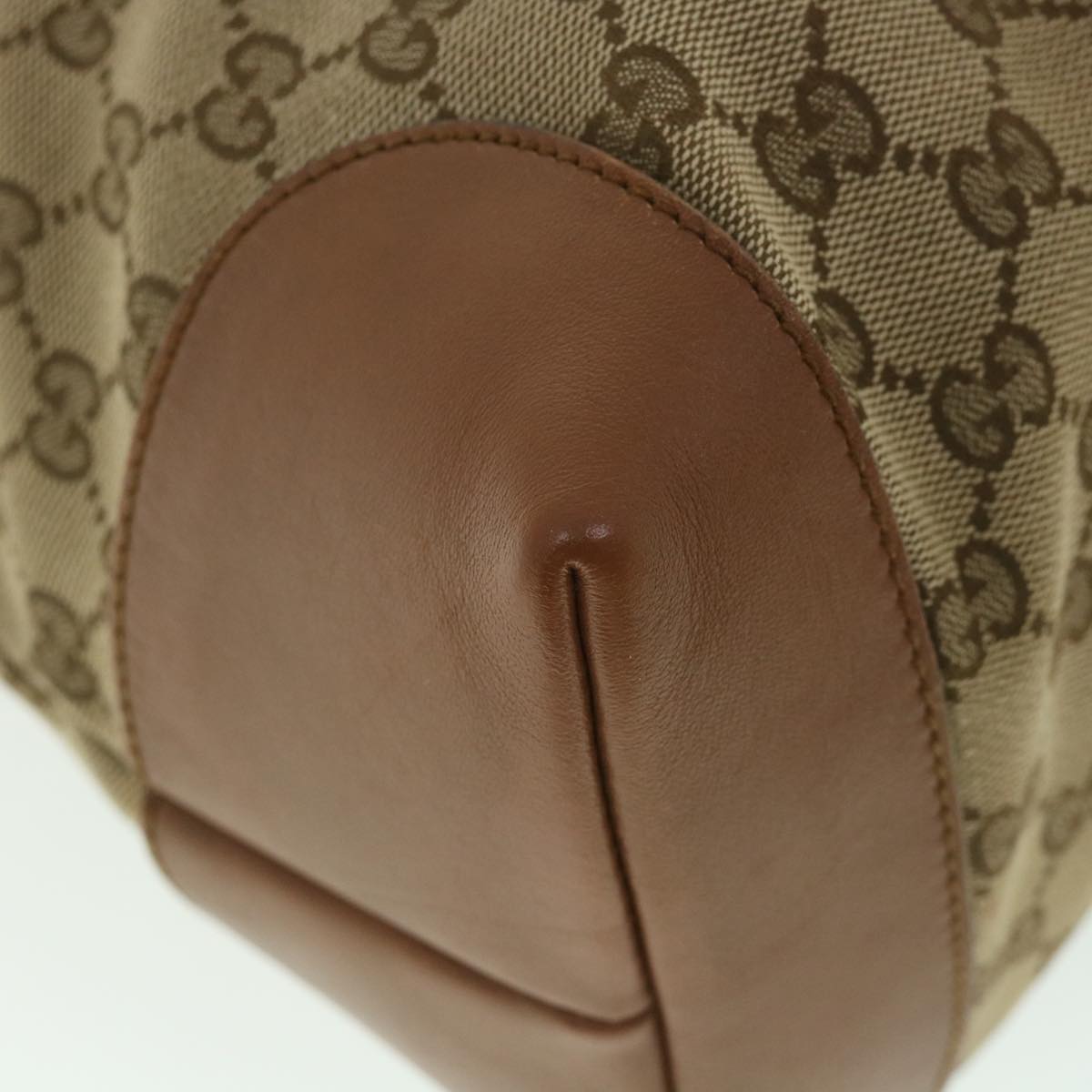GUCCI GG Canvas Web Sherry Line Tote Bag Beige Red Green 308928 56399