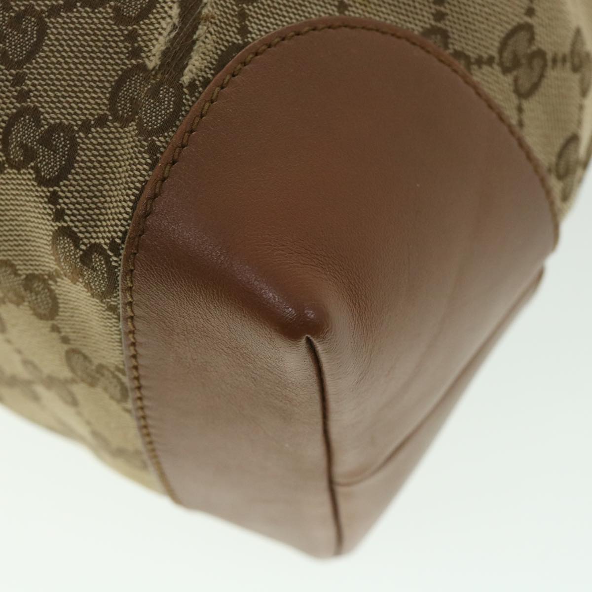 GUCCI GG Canvas Web Sherry Line Tote Bag Beige Red Green 308928 56399
