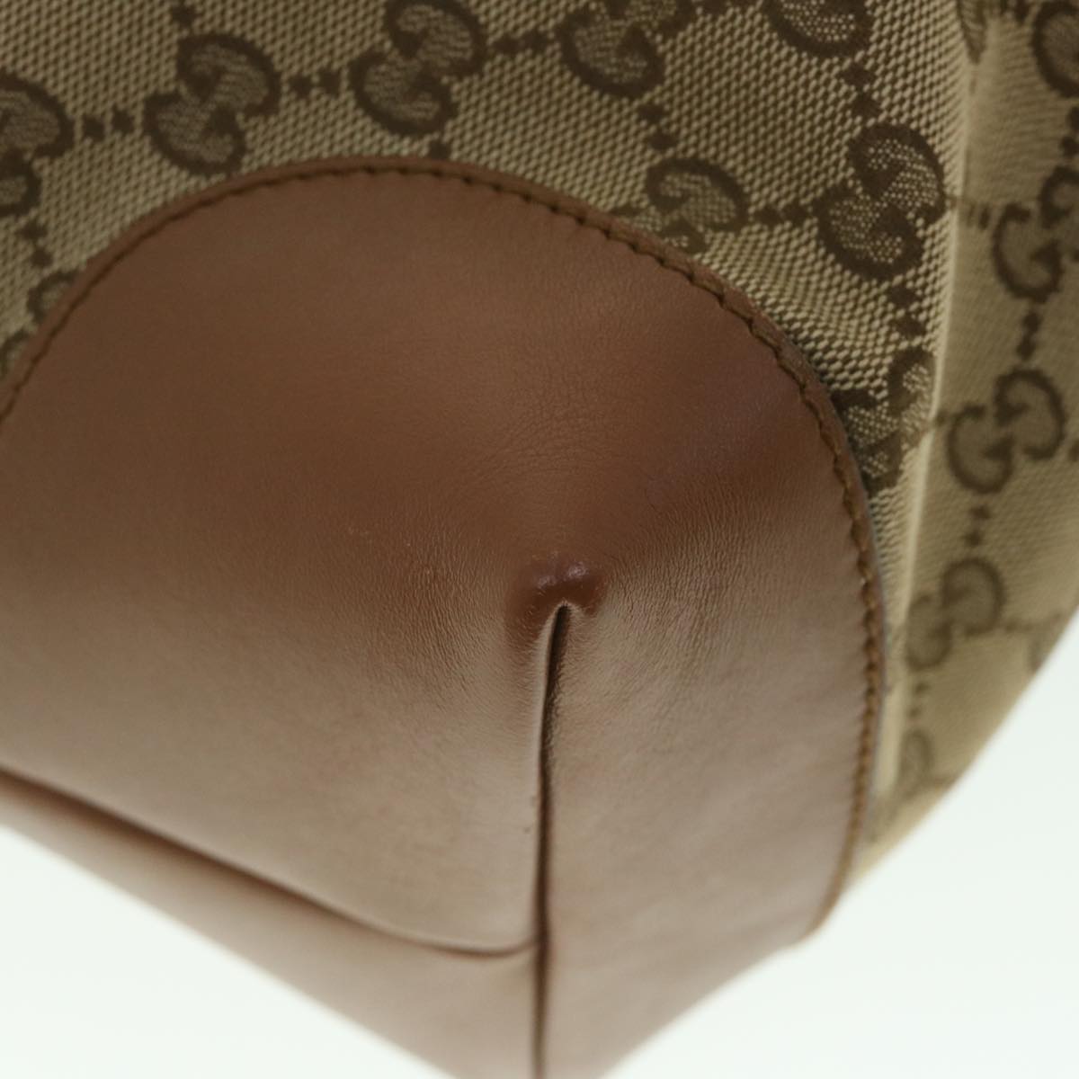 GUCCI GG Canvas Web Sherry Line Tote Bag Beige Red Green 308928 56399