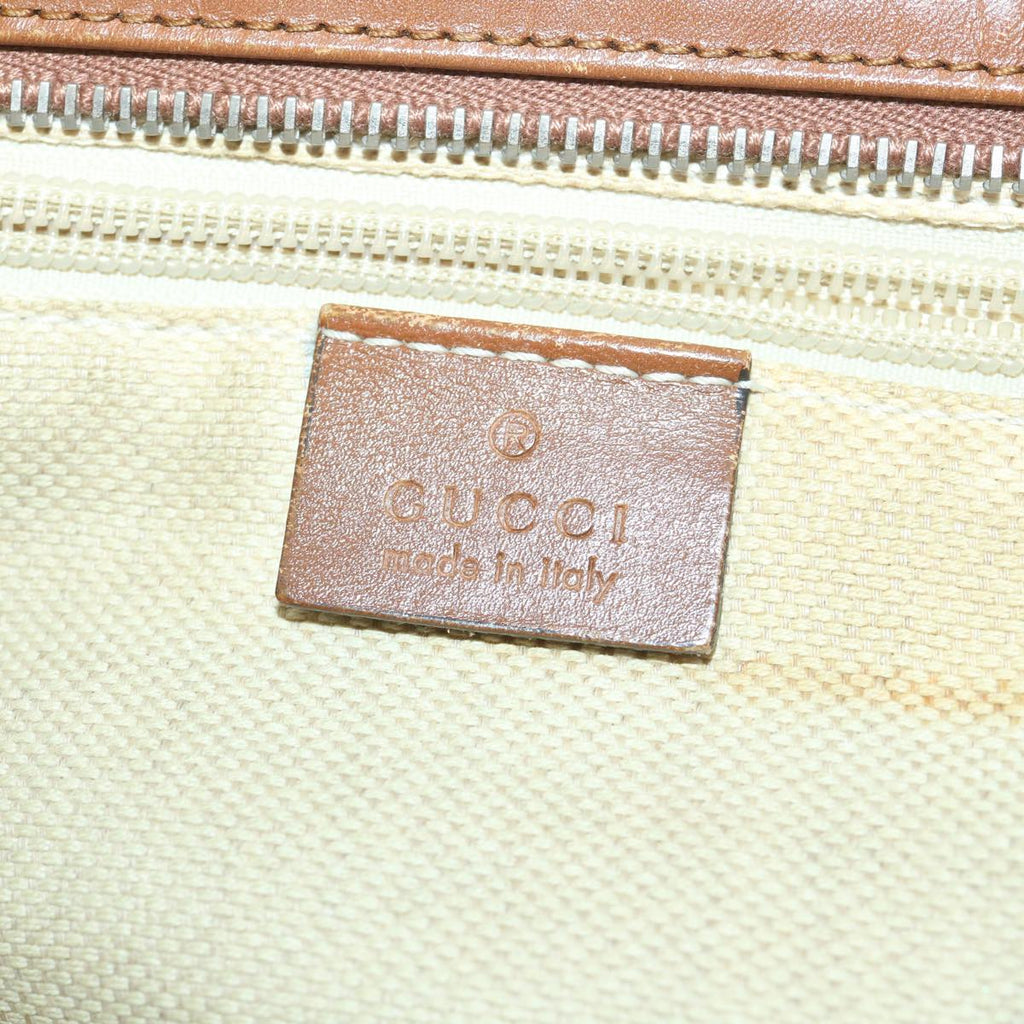 GUCCI GG Canvas Web Sherry Line Tote Bag Beige Red Green 308928 56399