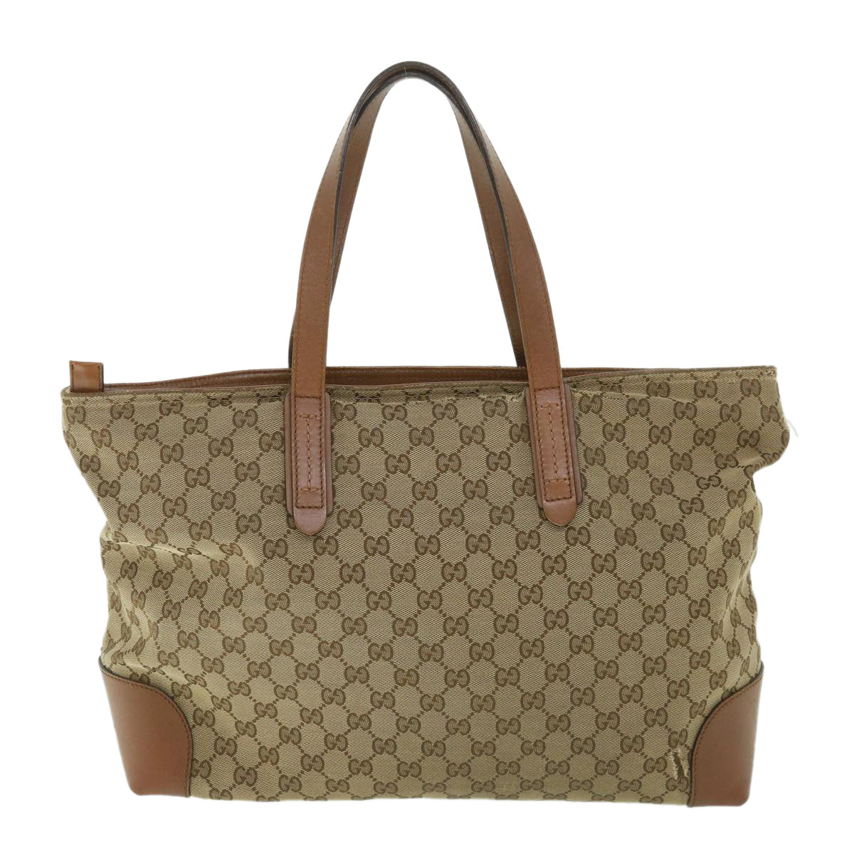 GUCCI GG Canvas Web Sherry Line Tote Bag Beige Red Green 308928 56399