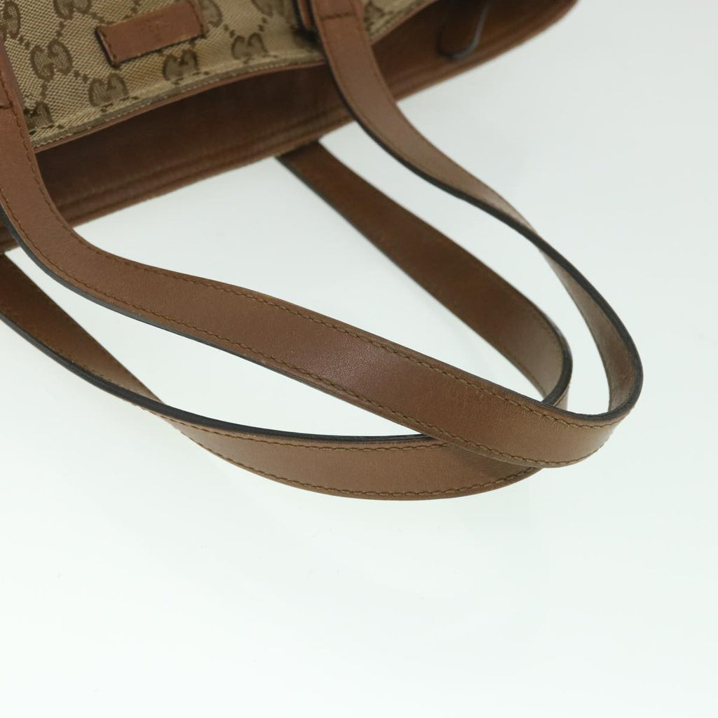 GUCCI GG Canvas Web Sherry Line Tote Bag Beige Red Green 308928 56399