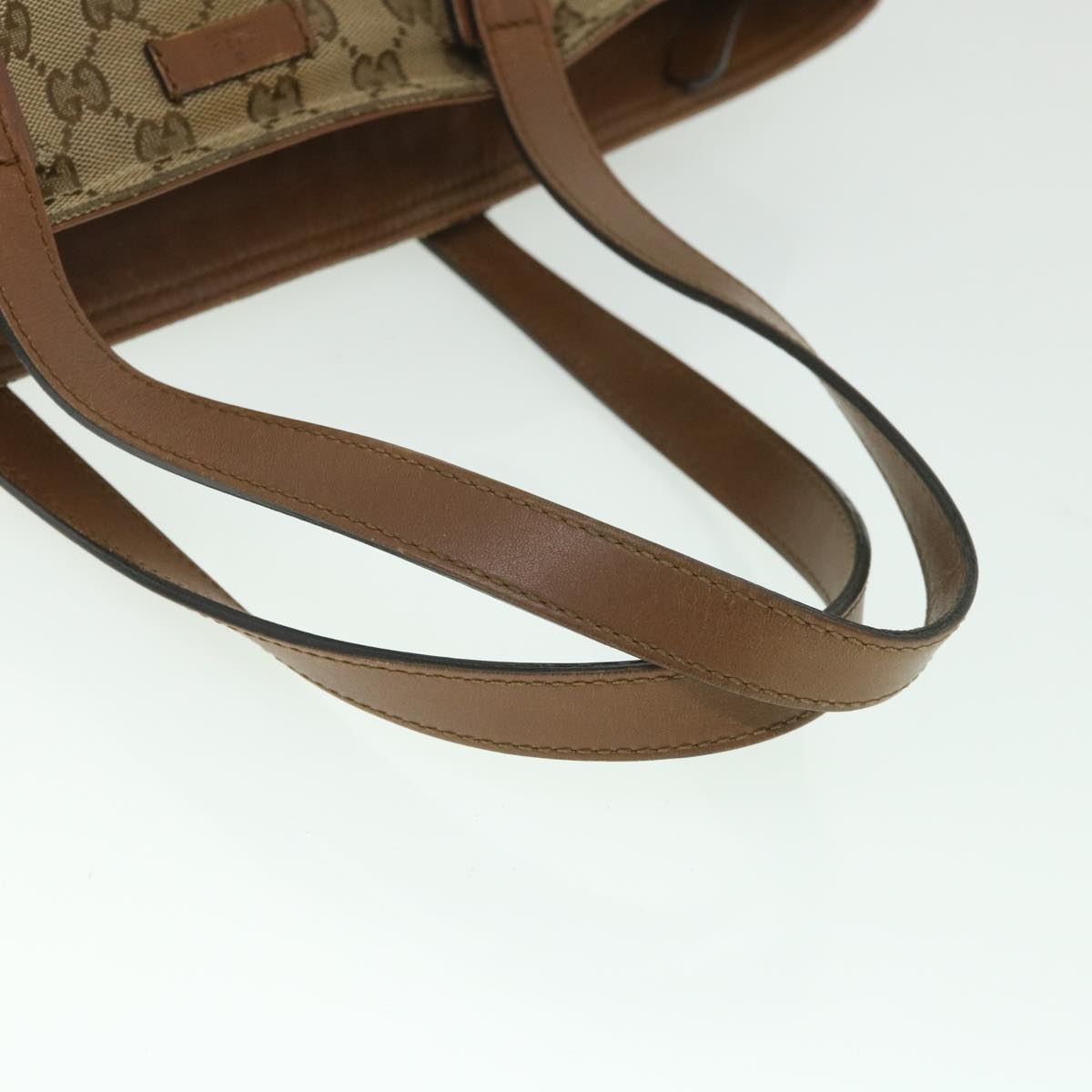 GUCCI GG Canvas Web Sherry Line Tote Bag Beige Red Green 308928 56399