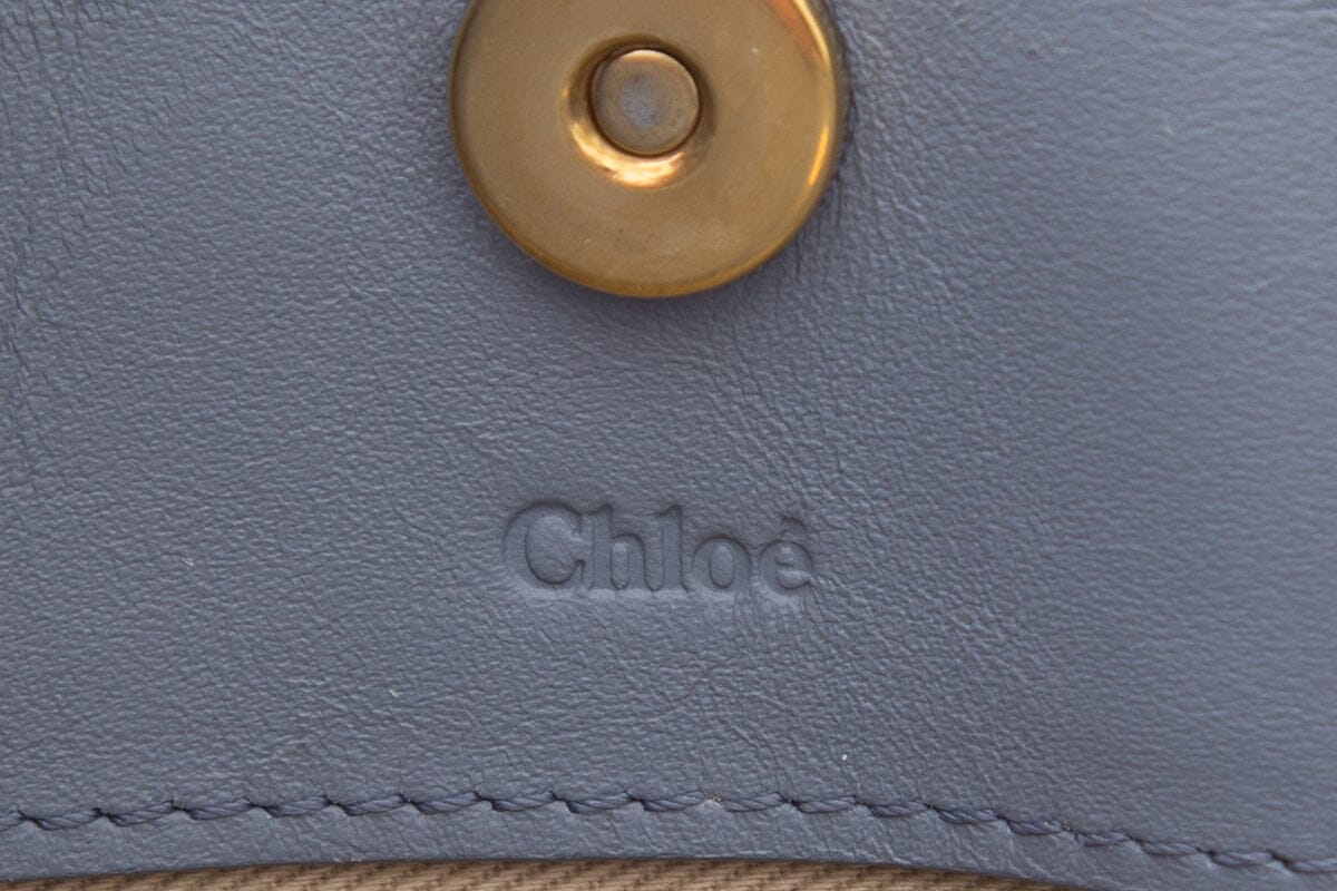 Chloe Blue Mini Roy Cross-Body