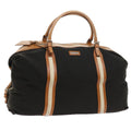 GUCCI Boston Bag Nylon Brown 012 0539 001553 56409