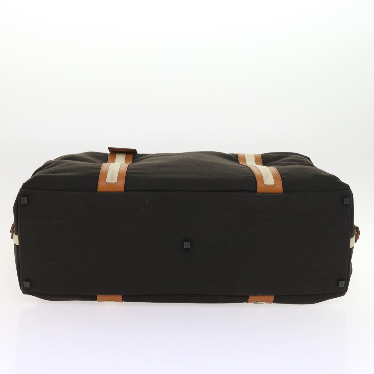 GUCCI Boston Bag Nylon Brown 012 0539 001553 56409