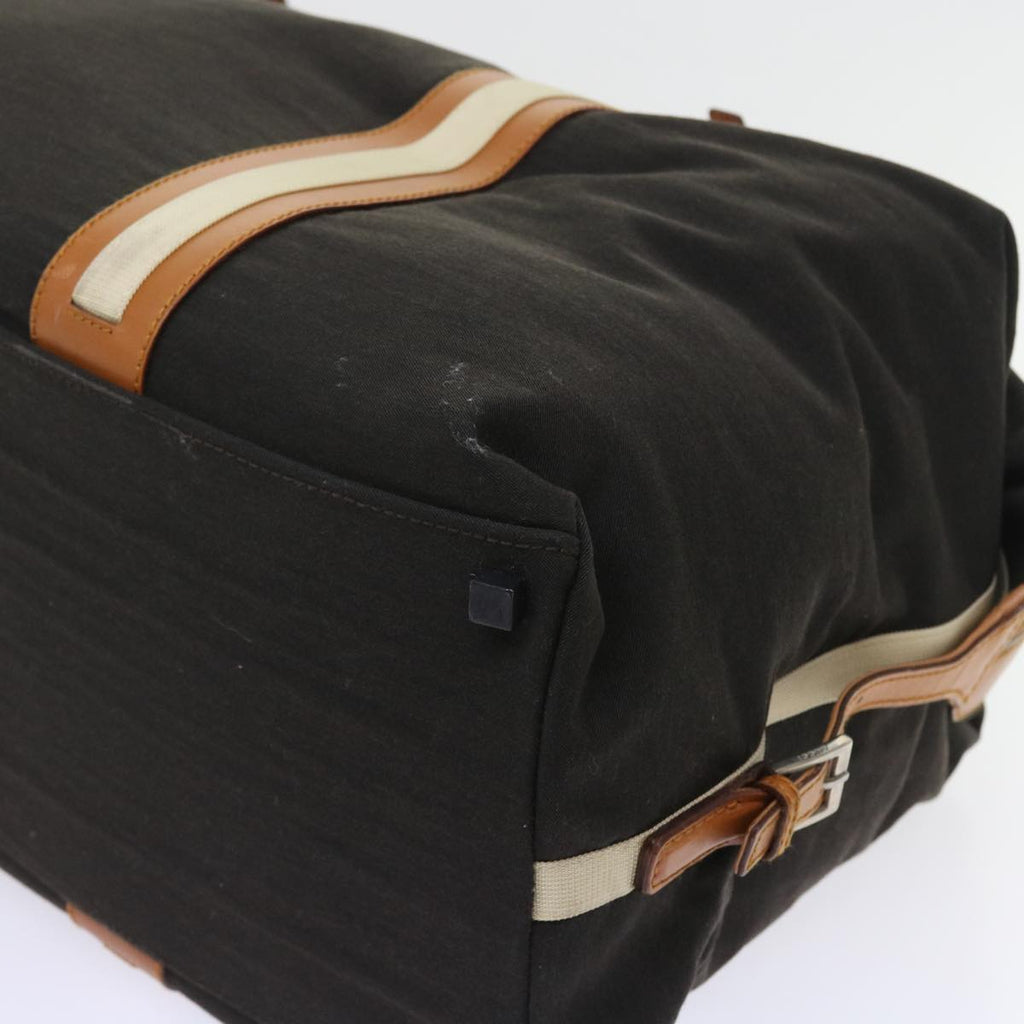 GUCCI Boston Bag Nylon Brown 012 0539 001553 56409