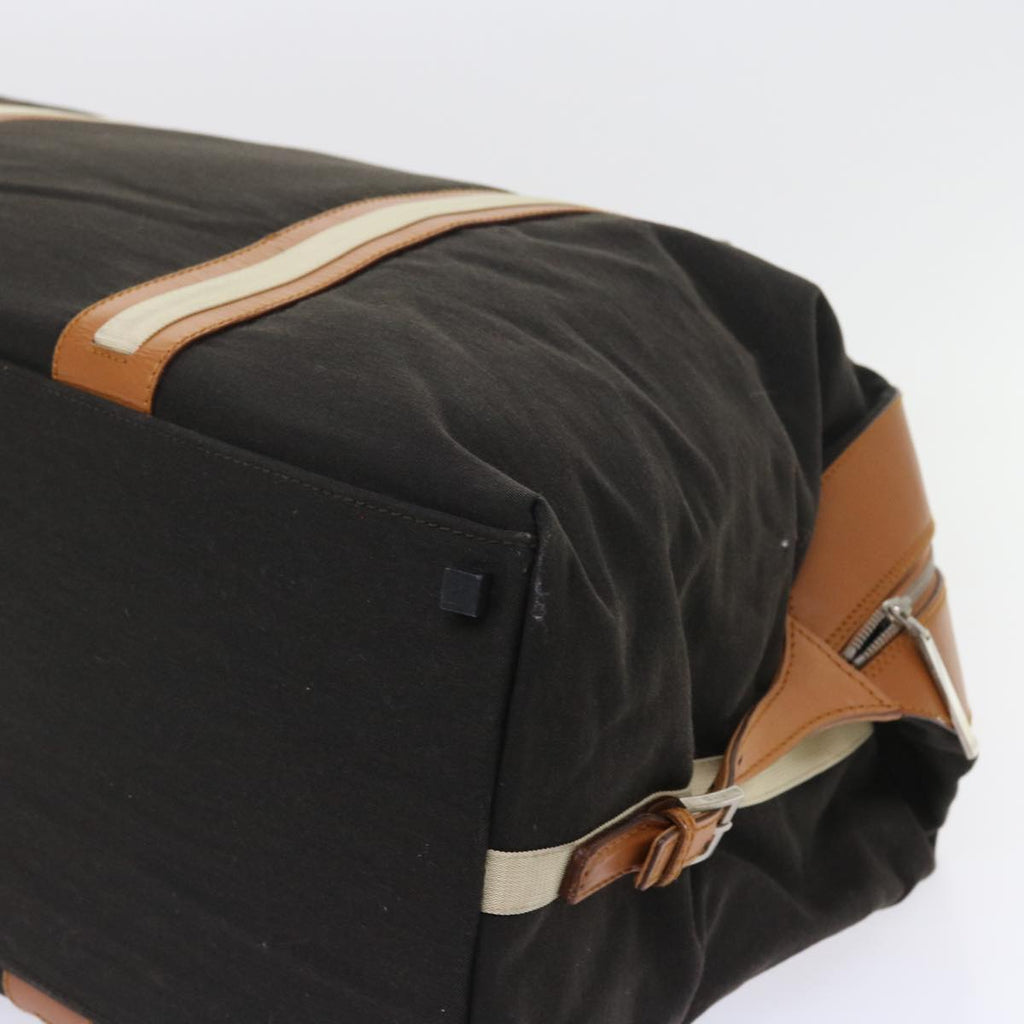 GUCCI Boston Bag Nylon Brown 012 0539 001553 56409