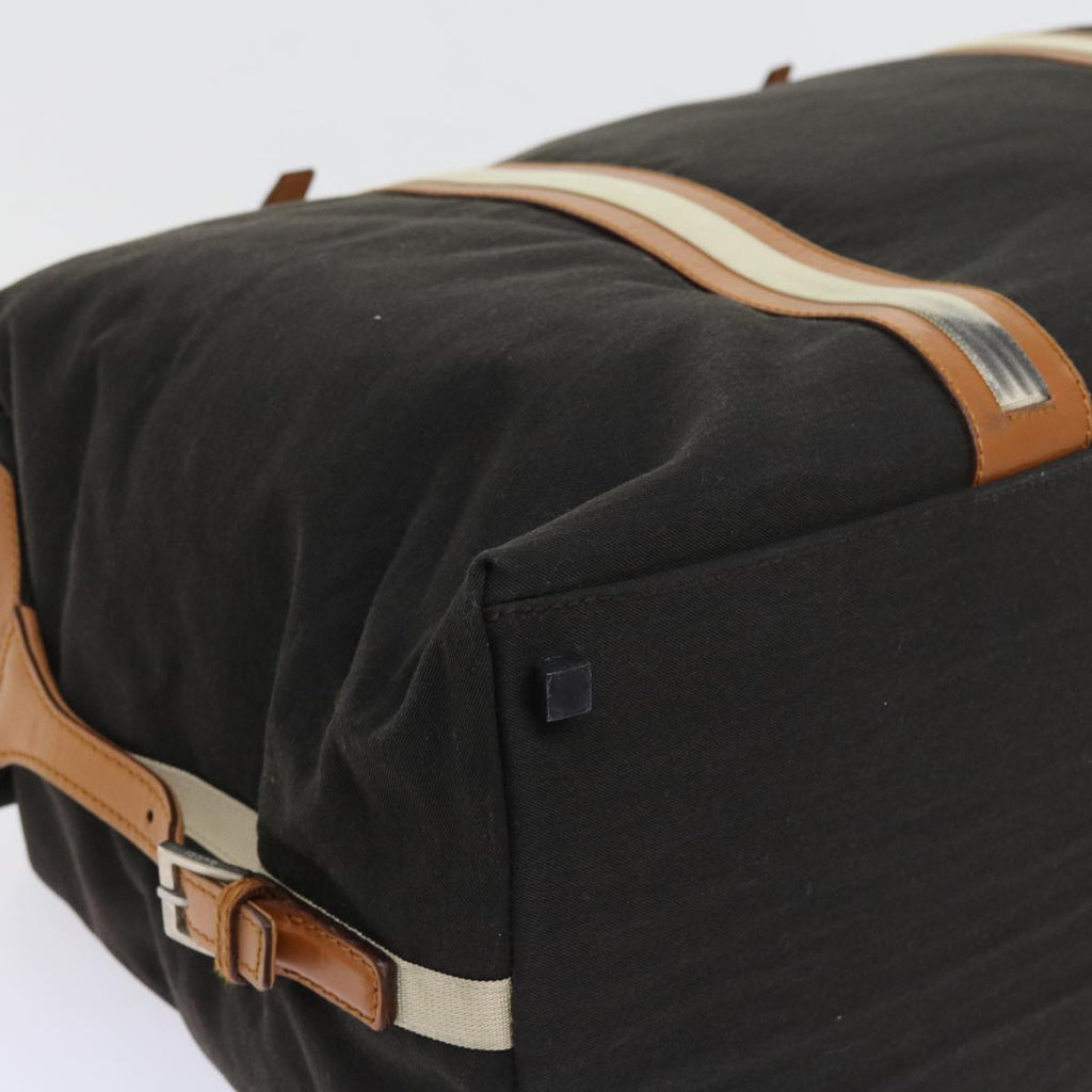 GUCCI Boston Bag Nylon Brown 012 0539 001553 56409