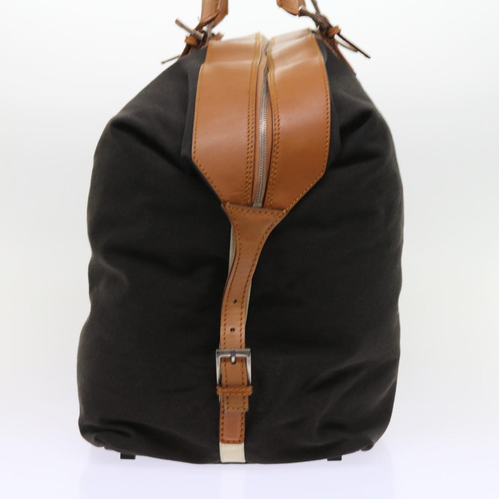 GUCCI Boston Bag Nylon Brown 012 0539 001553 56409