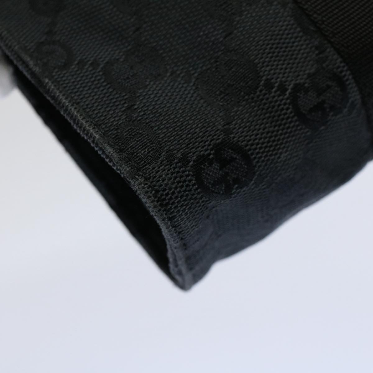 GUCCI GG Canvas Guccissima Pouch Black 039 0991 002058 56450