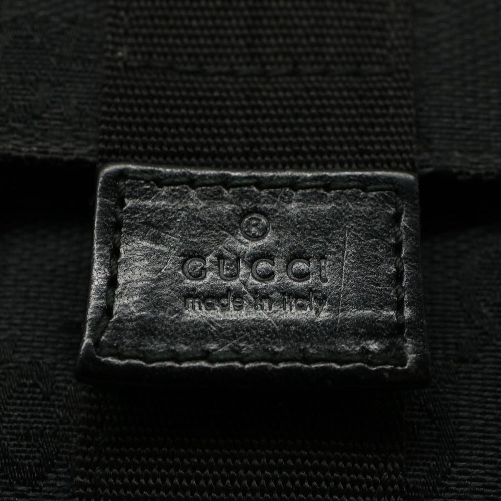 GUCCI GG Canvas Guccissima Pouch Black 039 0991 002058 56450
