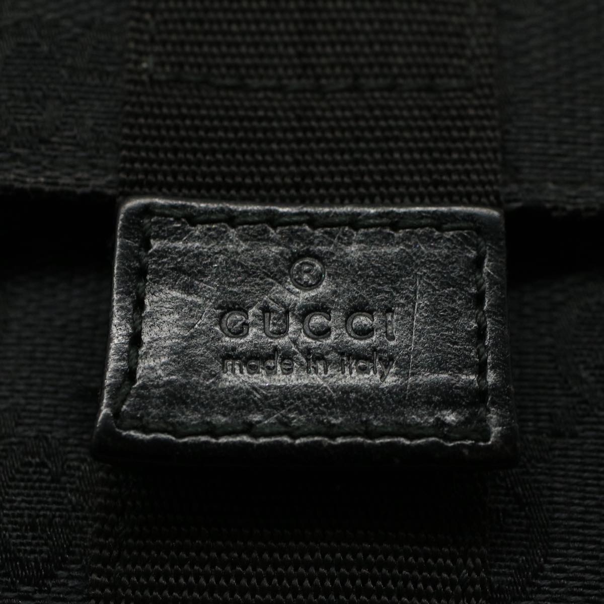 GUCCI GG Canvas Guccissima Pouch Black 039 0991 002058 56450