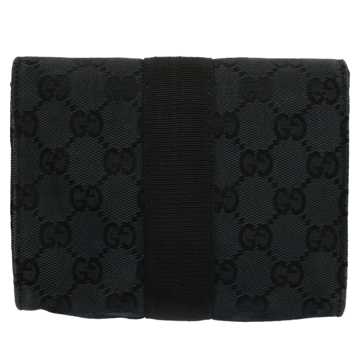 GUCCI GG Canvas Guccissima Pouch Black 039 0991 002058 56450
