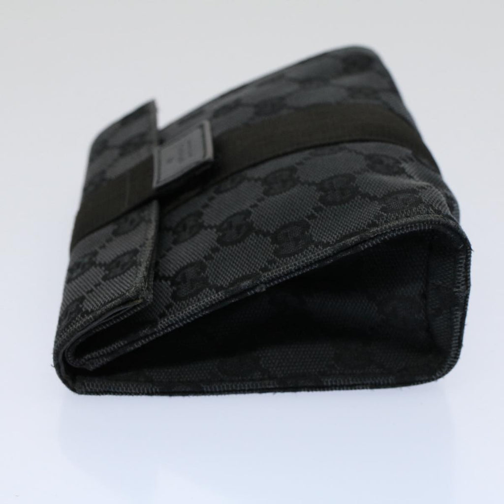 GUCCI GG Canvas Guccissima Pouch Black 039 0991 002058 56450