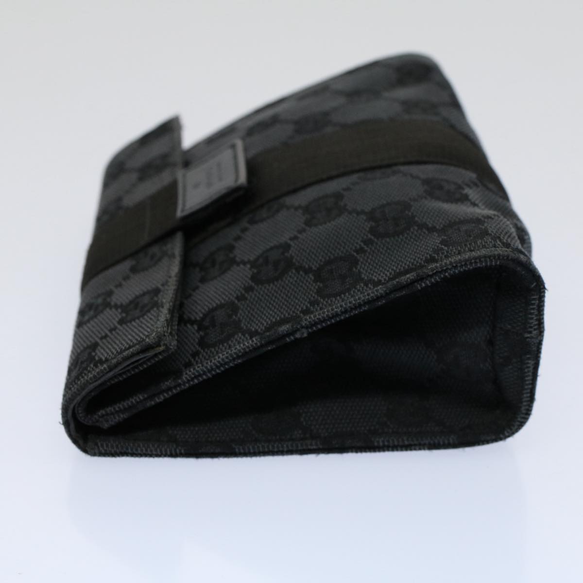 GUCCI GG Canvas Guccissima Pouch Black 039 0991 002058 56450