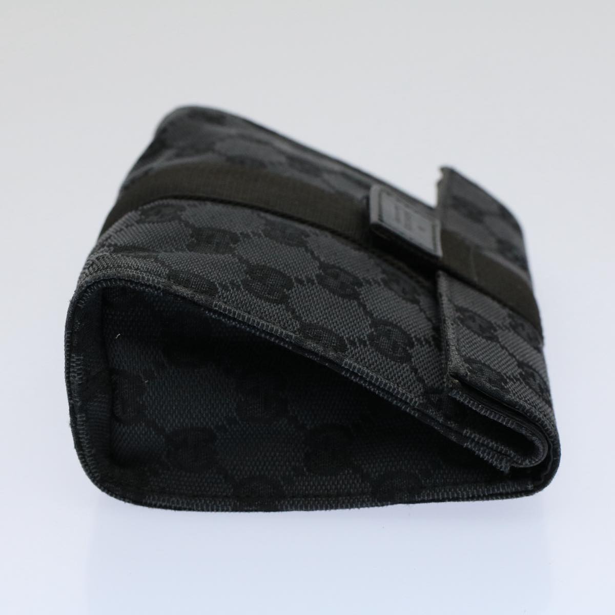 GUCCI GG Canvas Guccissima Pouch Black 039 0991 002058 56450