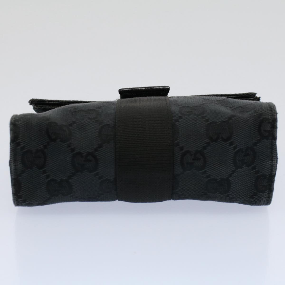 GUCCI GG Canvas Guccissima Pouch Black 039 0991 002058 56450