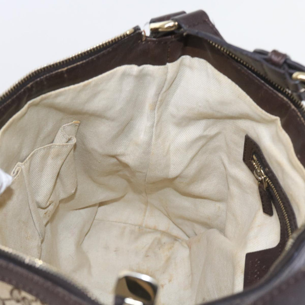 GUCCI GG Canvas Web Sherry Line Shoulder Bag Beige Green Red 257084 56567