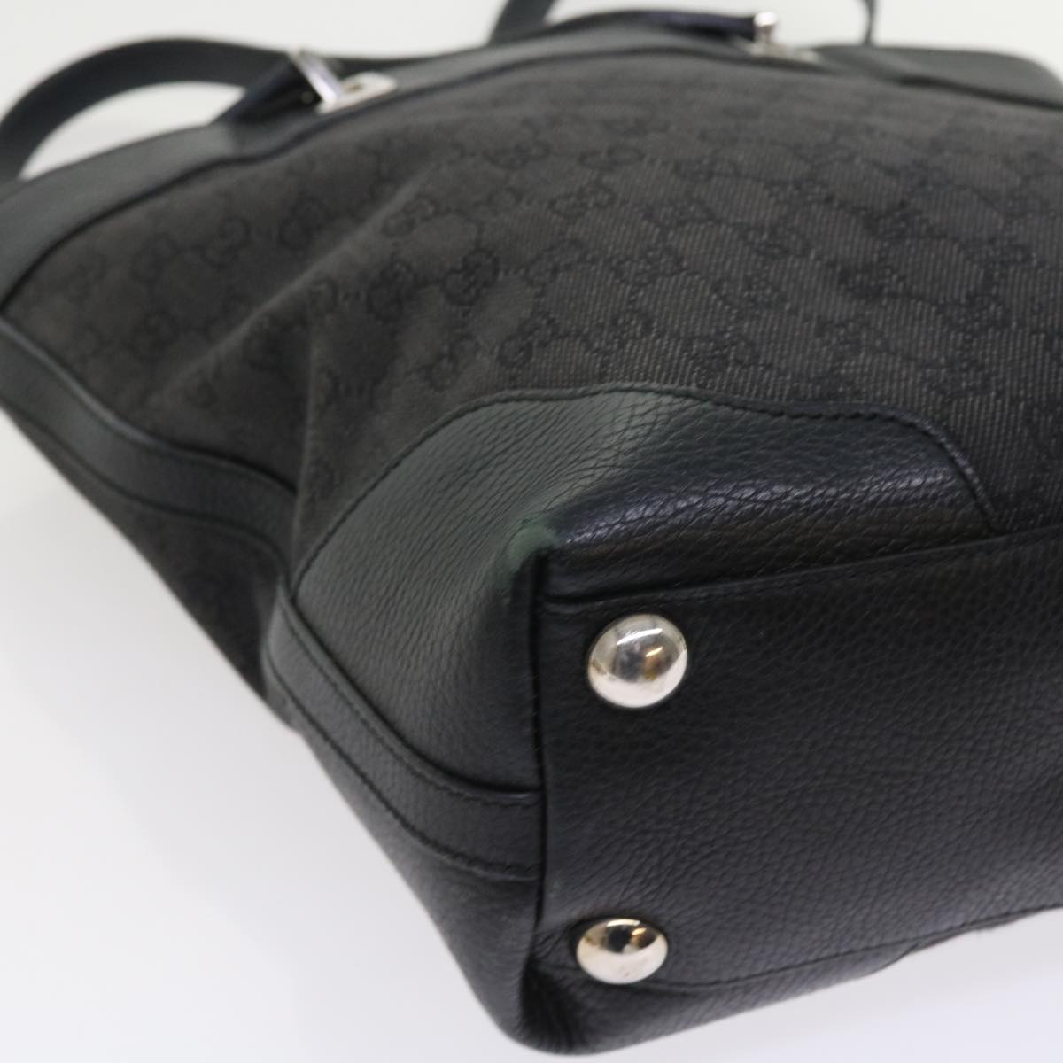 GUCCI GG Canvas Tote Bag Black 272377 56568