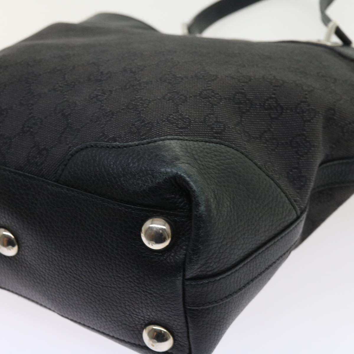 GUCCI GG Canvas Tote Bag Black 272377 56568