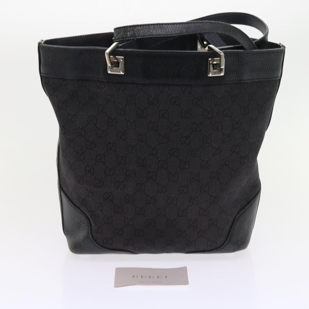 GUCCI GG Canvas Tote Bag Black 272377 56568