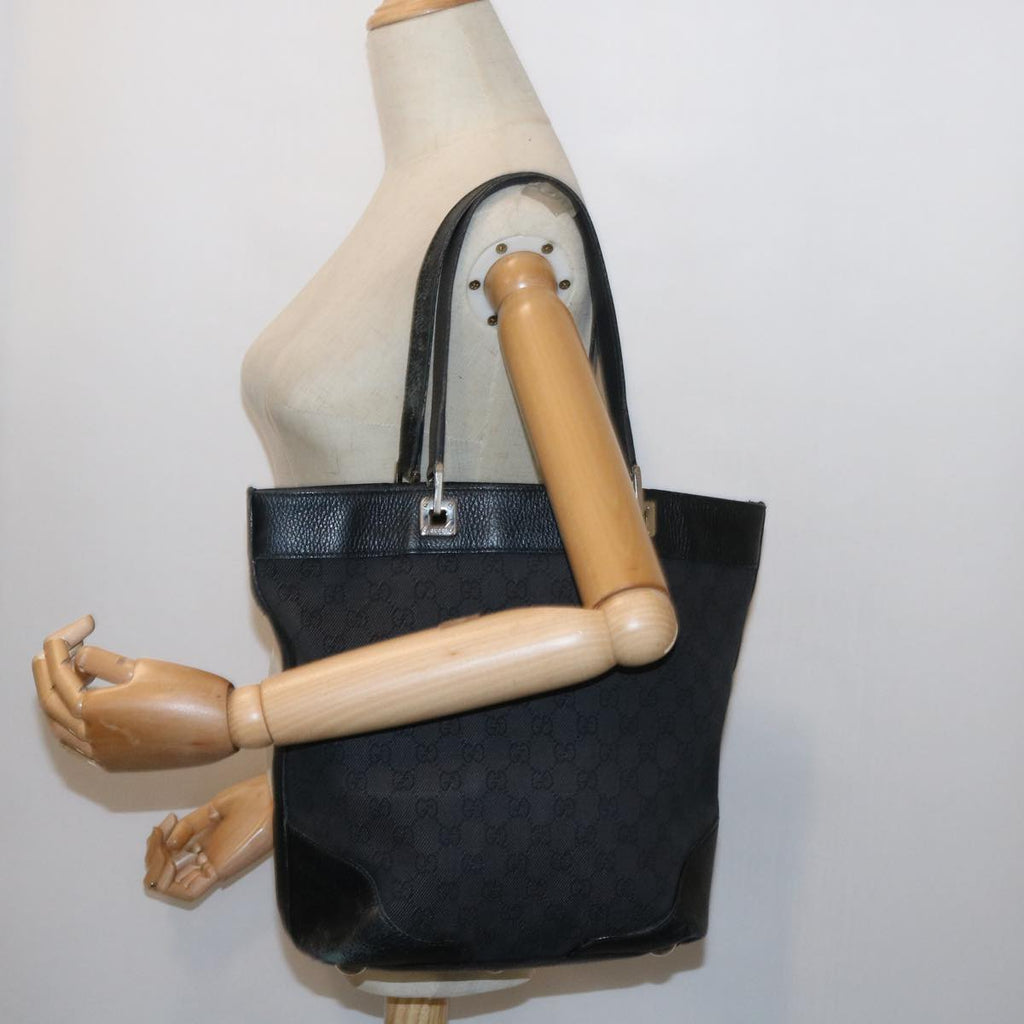 GUCCI GG Canvas Tote Bag Black 272377 56568