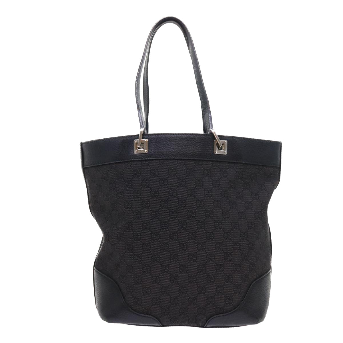 GUCCI GG Canvas Tote Bag Black 272377 56568