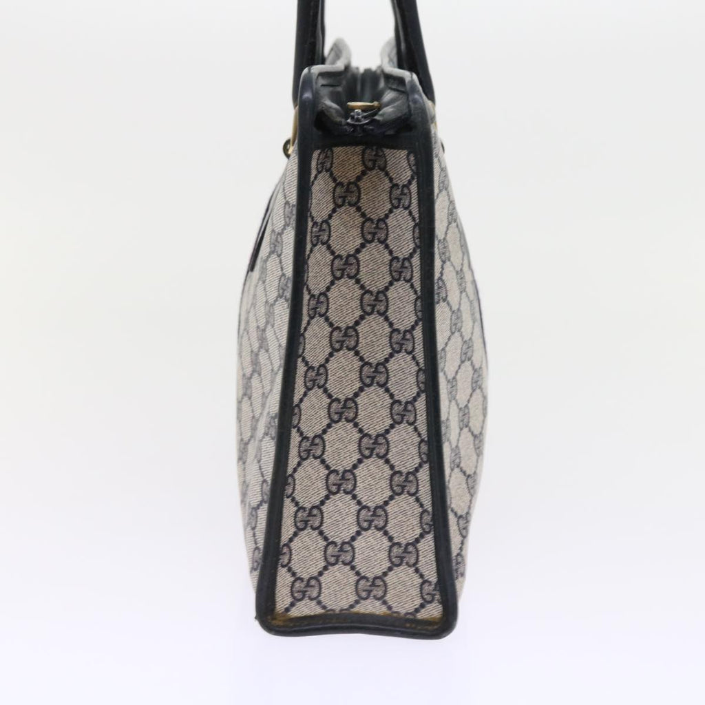 GUCCI GG Supreme Sherry Line Hand Bag Red Navy Gray 010 378 56592