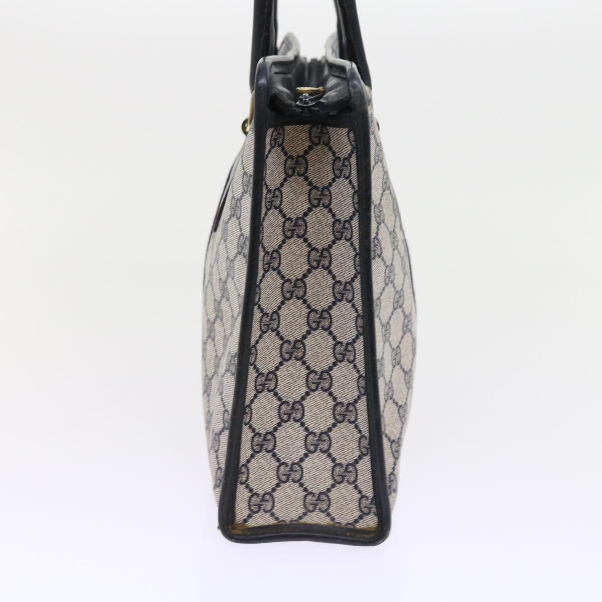 GUCCI GG Supreme Sherry Line Hand Bag Red Navy Gray 010 378 56592