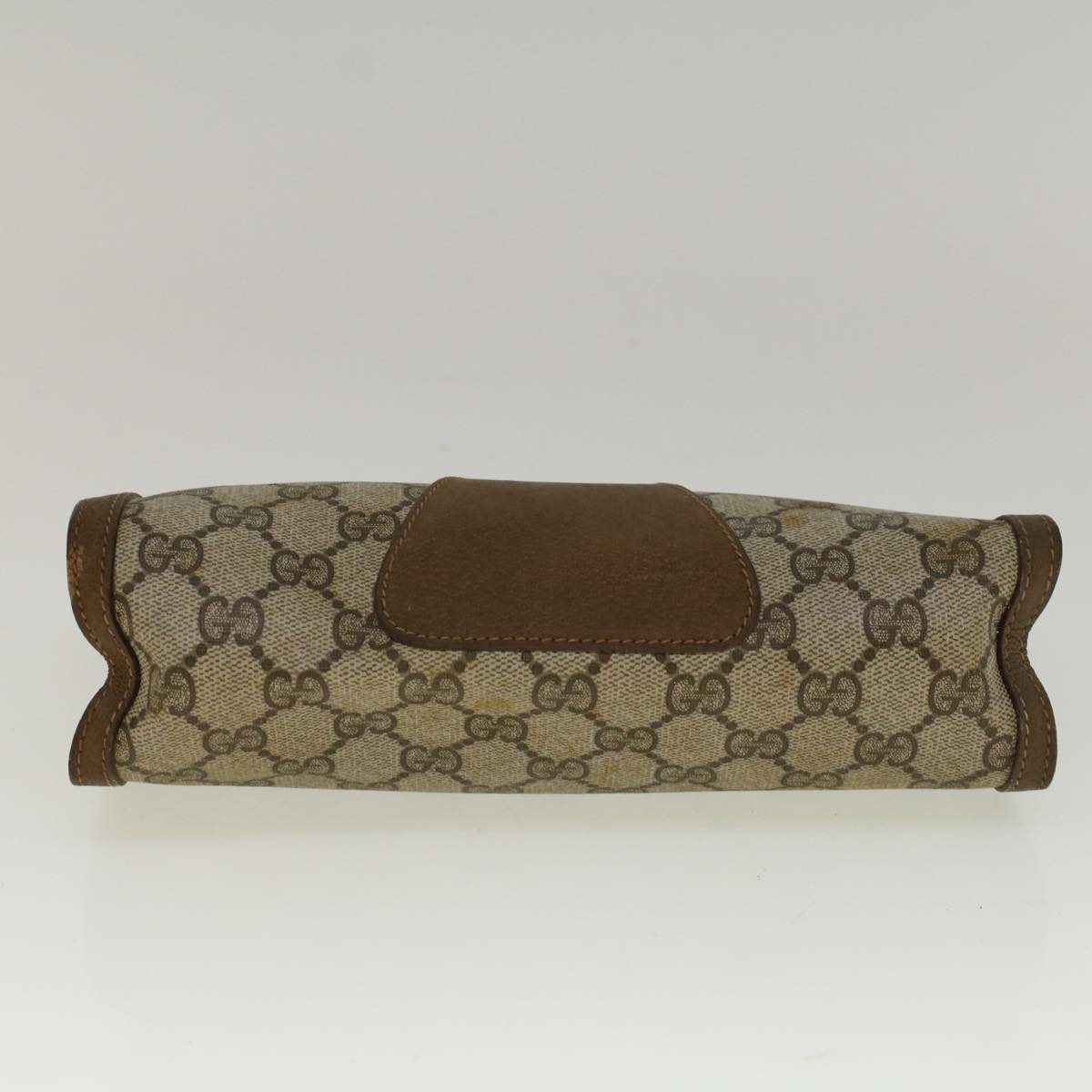 GUCCI GG Supreme Web Sherry Line Clutch Bag Beige Red Green 89 01 032 56612