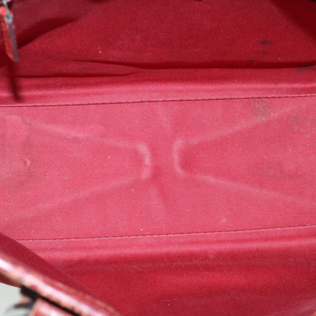 GUCCI GG Canvas Hand Bag Red 113019 56624