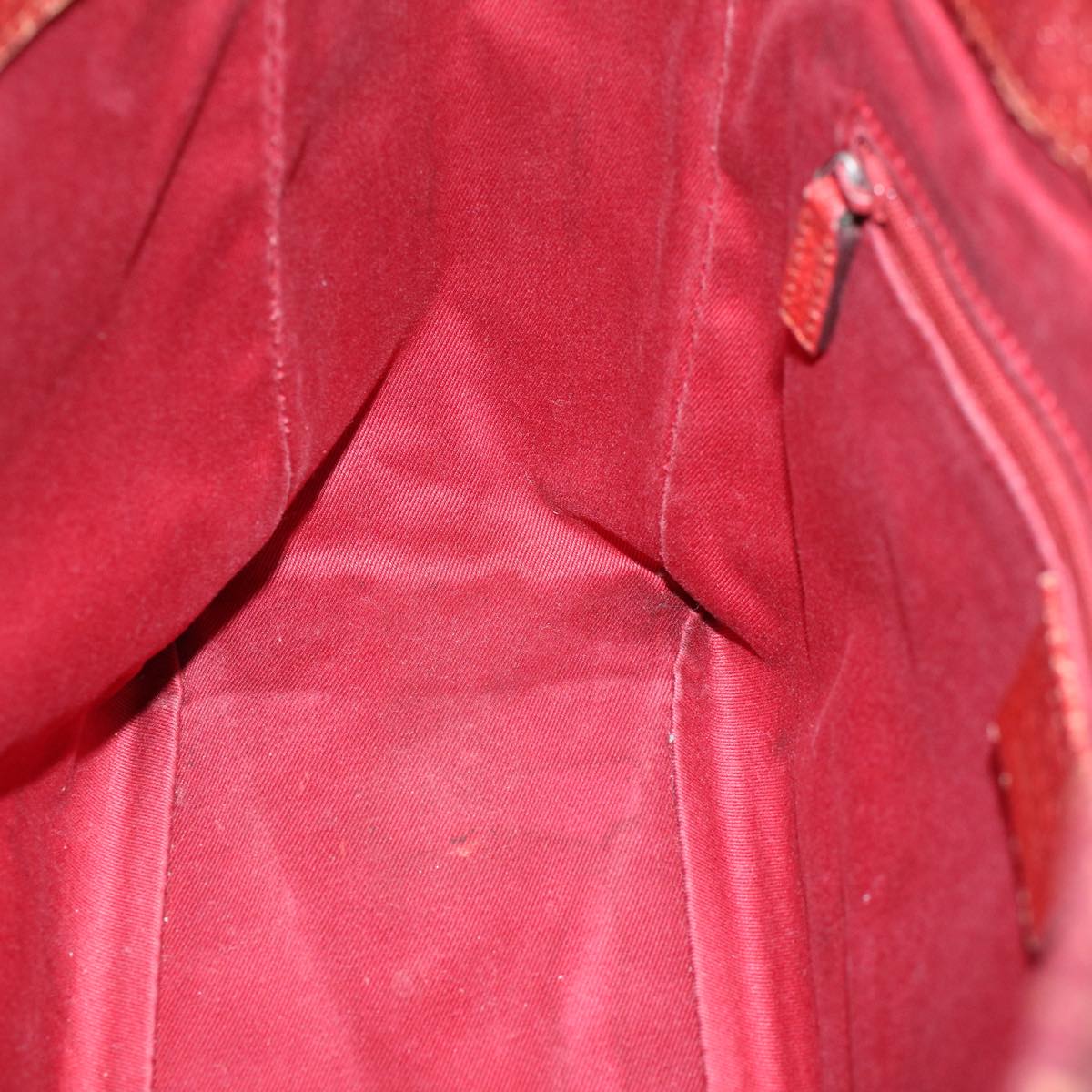 GUCCI GG Canvas Hand Bag Red 113019 56624