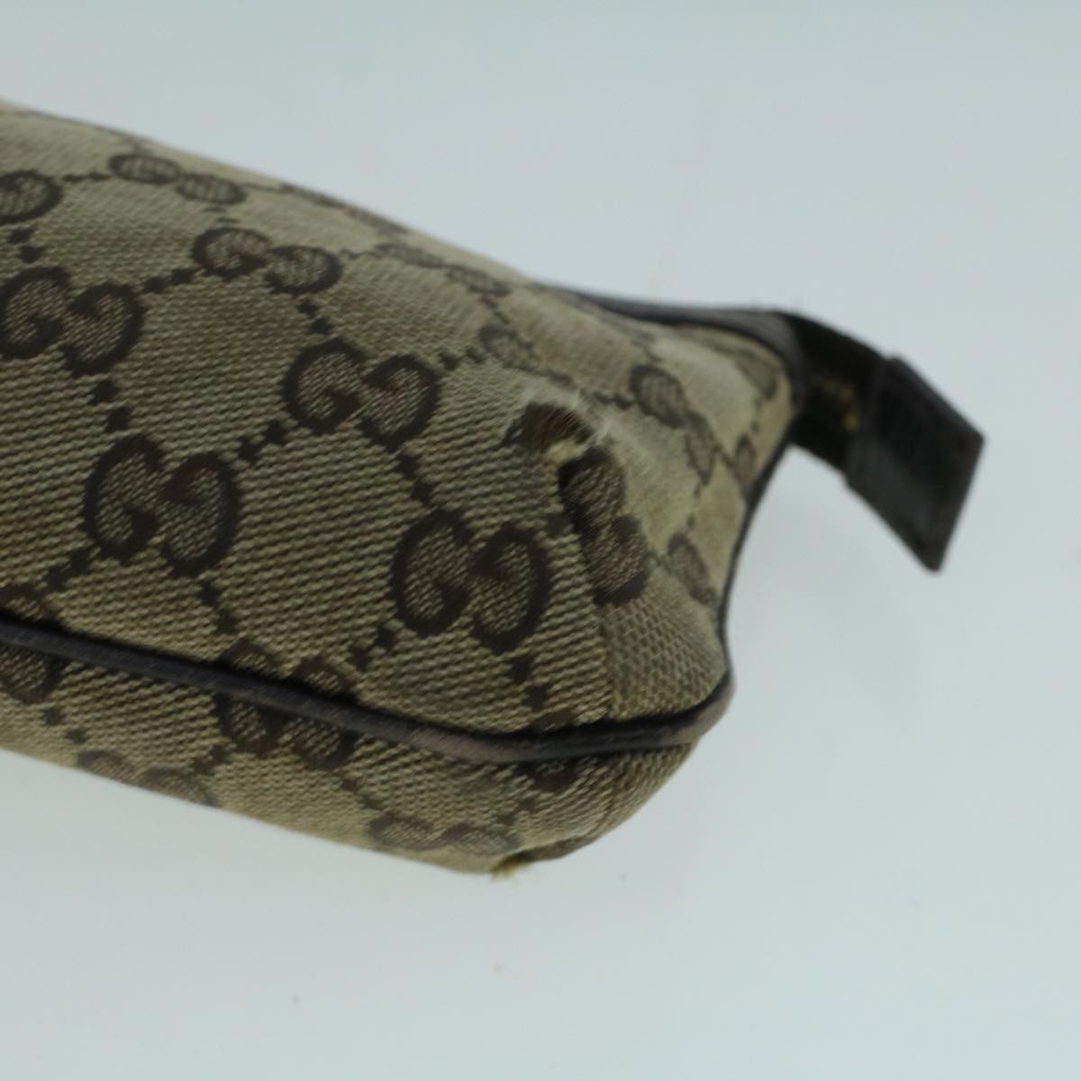 GUCCI GG Canvas Web Sherry Line Pouch Beige Green Red 152507 56636
