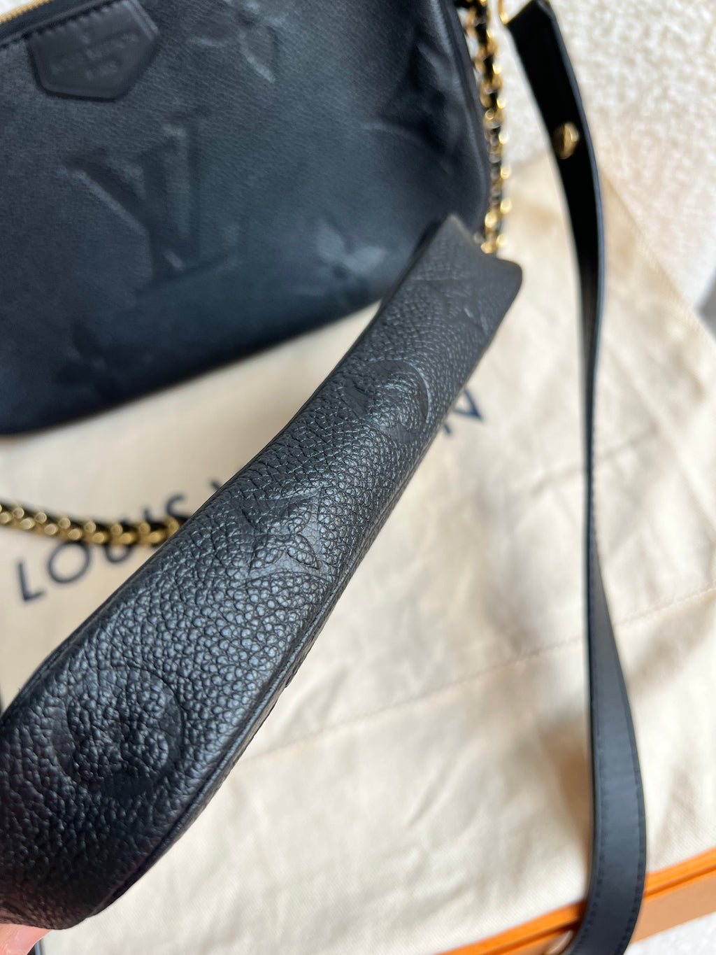 Louis Vuitton Multi Pochette Accessoires Black Empreinte (RRP £2140)