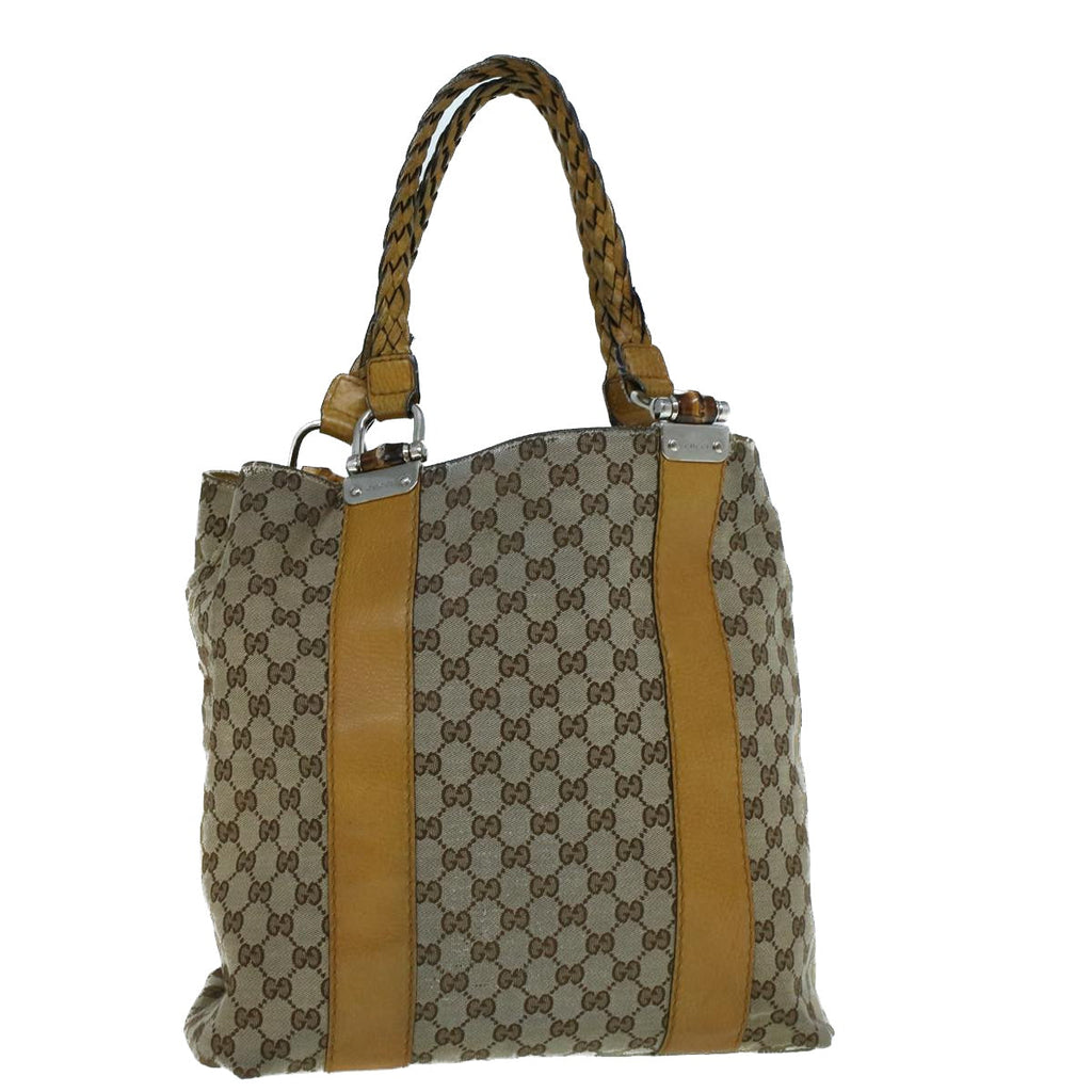 GUCCI GG Canvas Tote Bag Beige 232946 56649