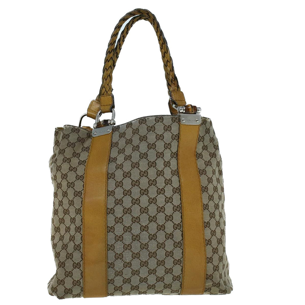 GUCCI GG Canvas Tote Bag Beige 232946 56649