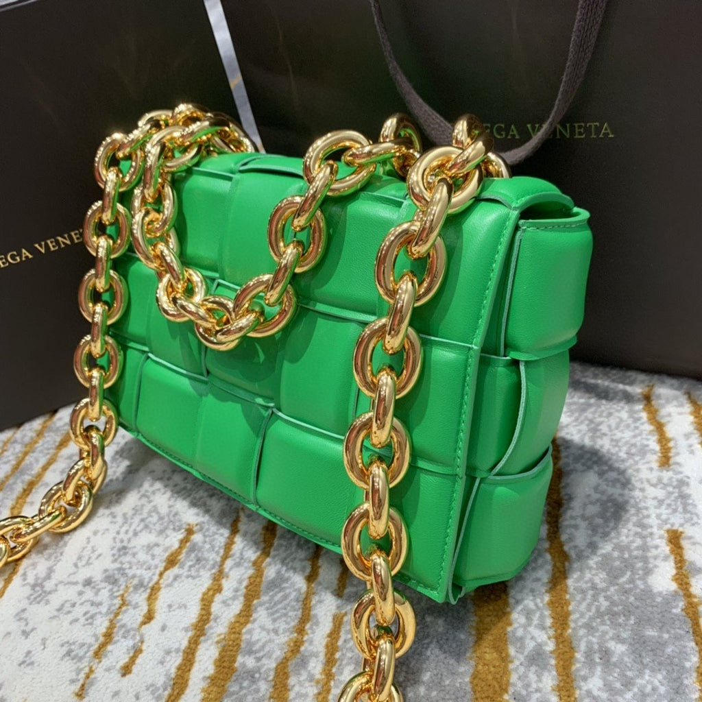 GLAMI Chain Cassette Bag For Women 10.2in/26cm In Green 631421VBWZ03722