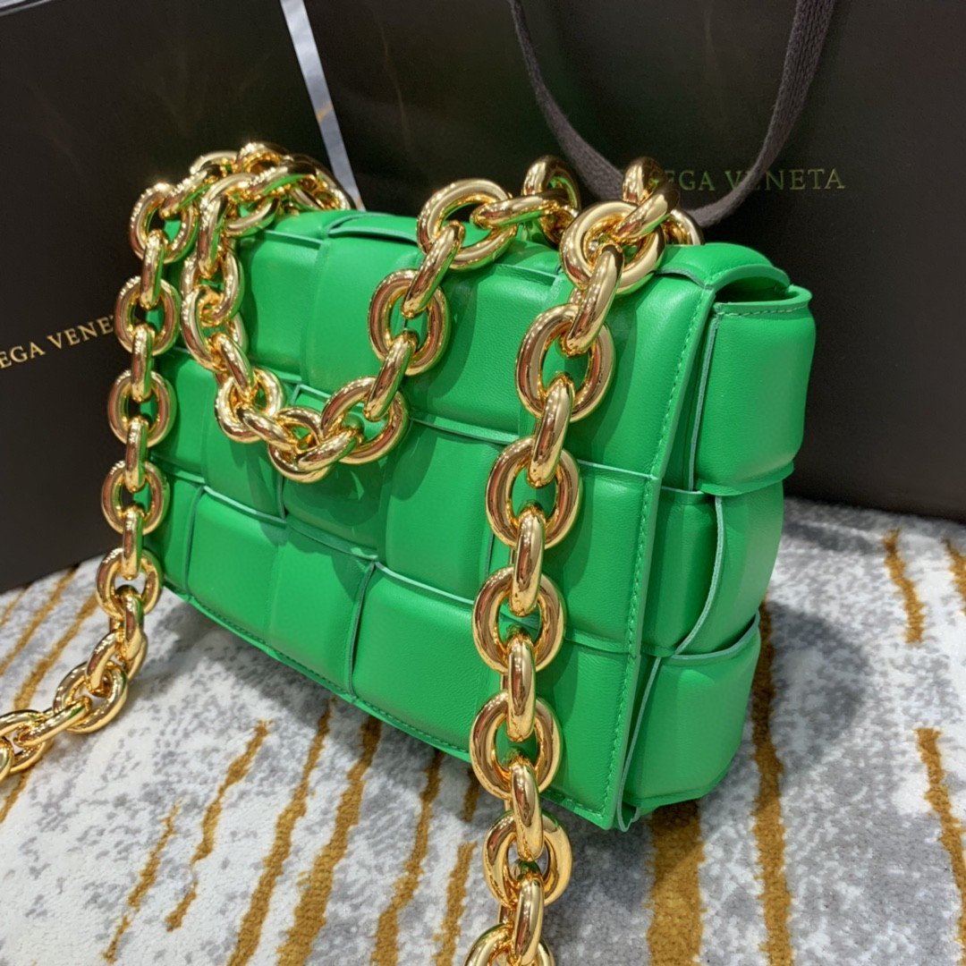 GLAMI Chain Cassette Bag For Women 10.2in/26cm In Green 631421VBWZ03722