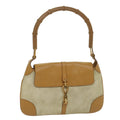GUCCI Bamboo Jackie Shoulder Bag Suede Leather Beige 001 4096 1669 56659