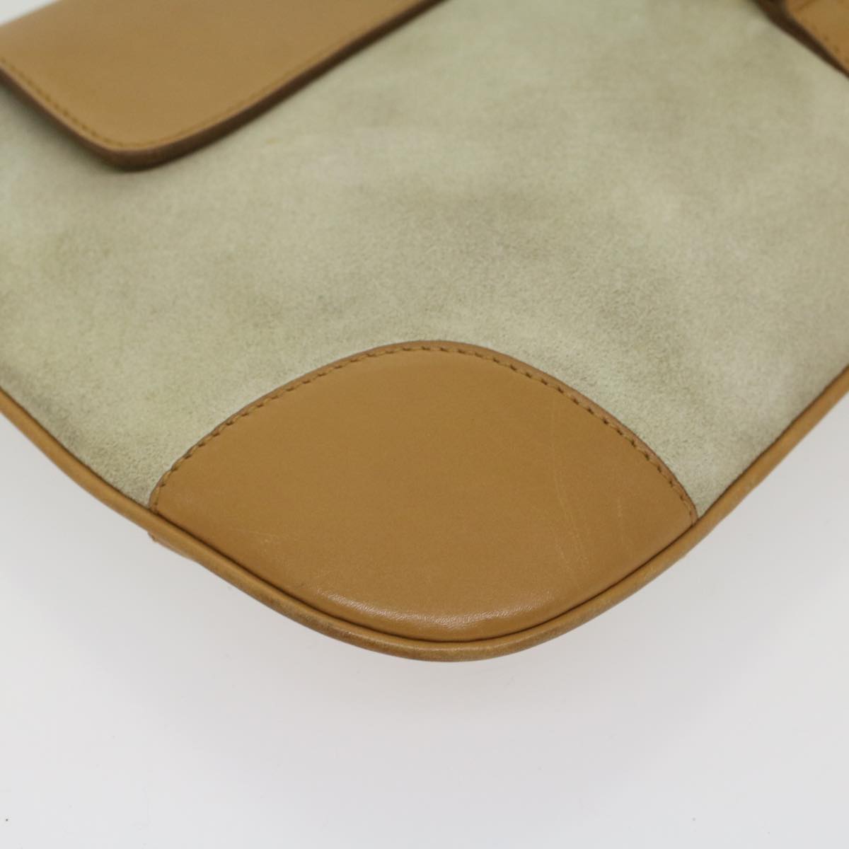 GUCCI Bamboo Jackie Shoulder Bag Suede Leather Beige 001 4096 1669 56659