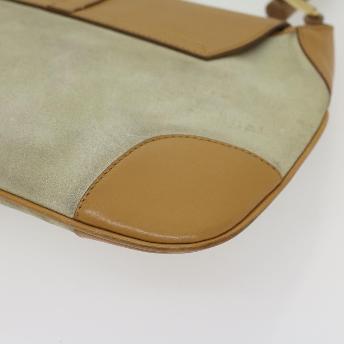GUCCI Bamboo Jackie Shoulder Bag Suede Leather Beige 001 4096 1669 56659