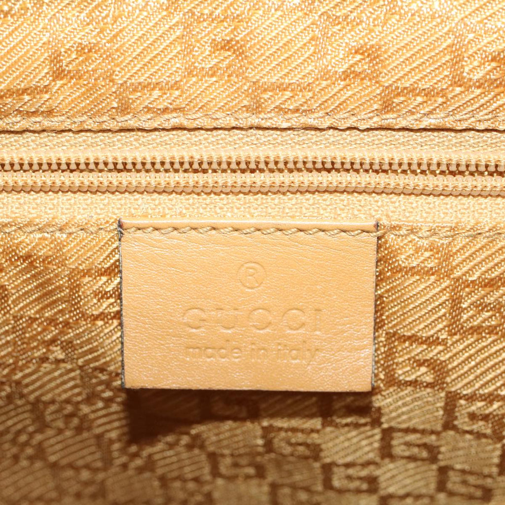 GUCCI Bamboo Jackie Shoulder Bag Suede Leather Beige 001 4096 1669 56659