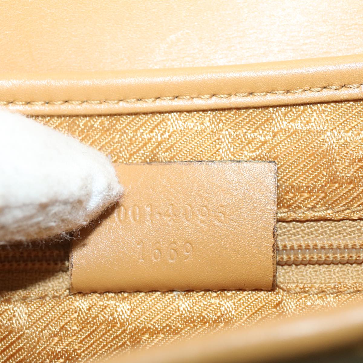 GUCCI Bamboo Jackie Shoulder Bag Suede Leather Beige 001 4096 1669 56659