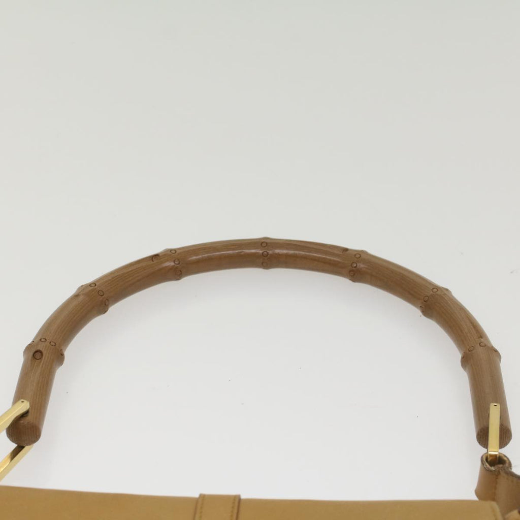 GUCCI Bamboo Jackie Shoulder Bag Suede Leather Beige 001 4096 1669 56659