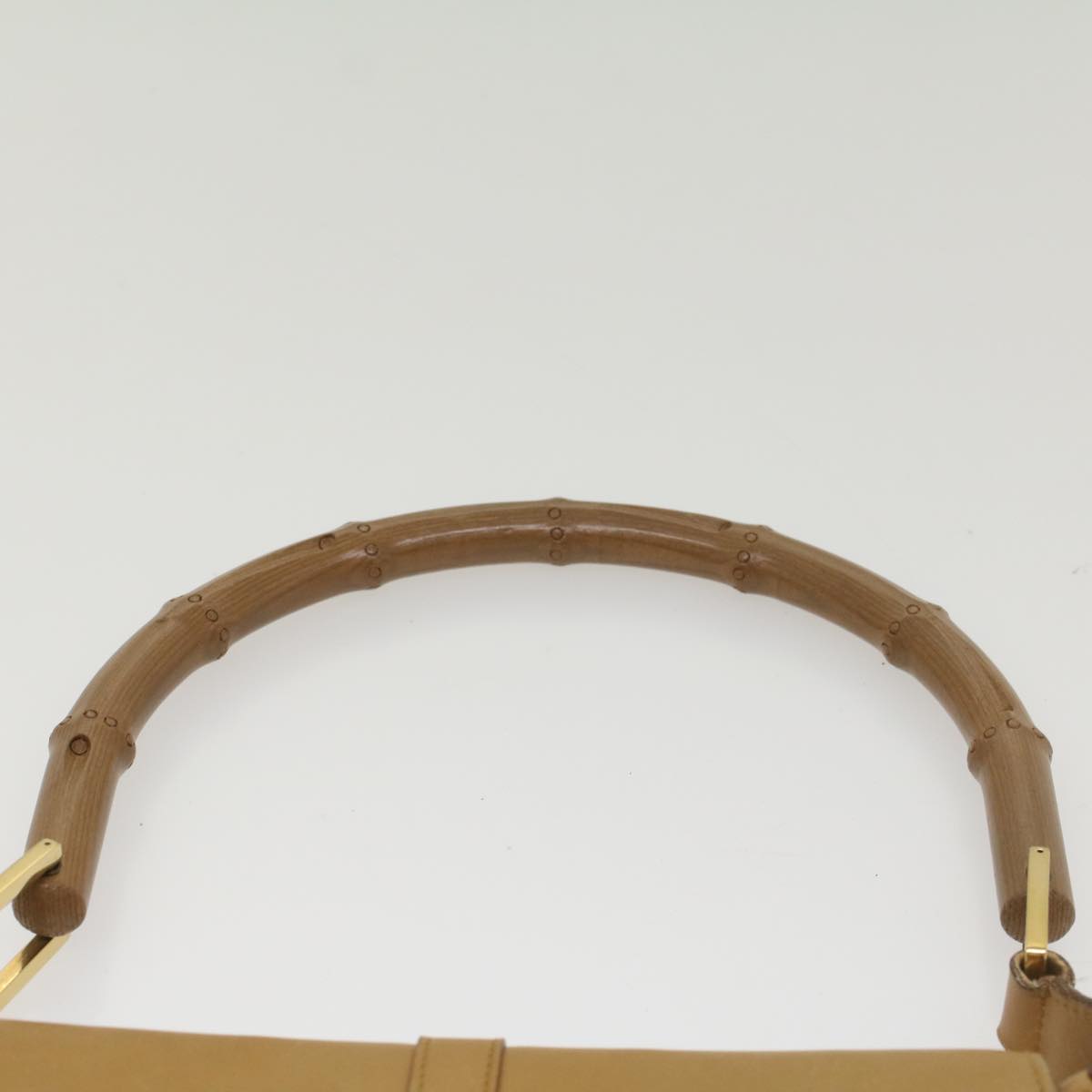 GUCCI Bamboo Jackie Shoulder Bag Suede Leather Beige 001 4096 1669 56659